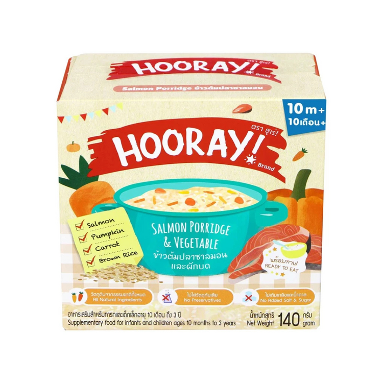 Hooray Baby Food Puree Porridge Cereal 140g ( 10+ months )