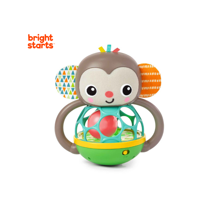 Bright Starts Grab & Giggle Monkey Multi Sensory Toy (6m+)