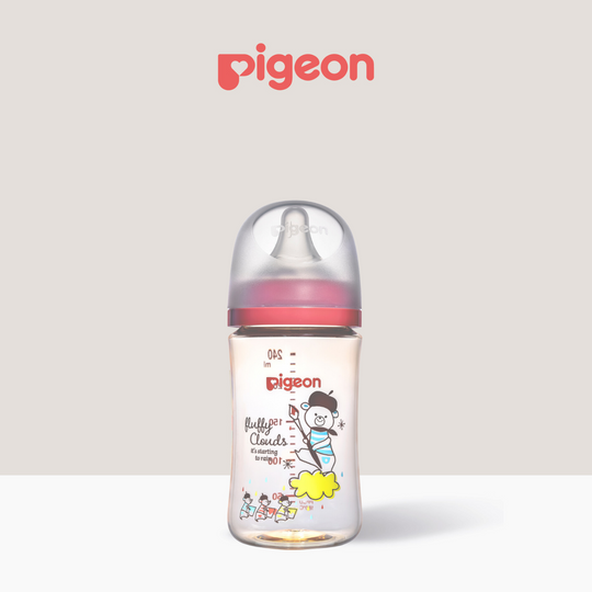 Pigeon SofTouch™ Wide Neck PPSU Nursing Bottle 240ml - Bear