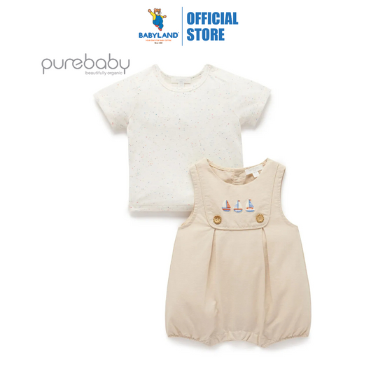 Purebaby Organic Classic Nautical Set - Sand