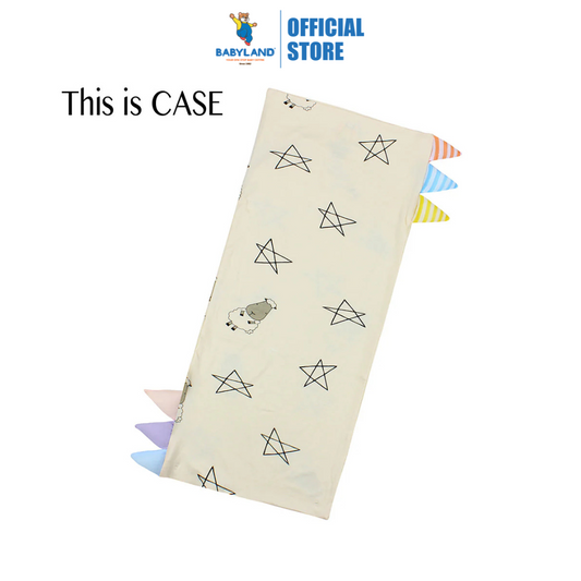 Baa Baa Sheepz Bed-Time Buddy Case Big Star & Sheepz Yellow with Color & Stripe tag