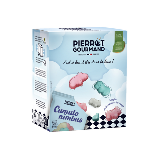 Pierrot Gourmand Vegan Gummies Sweet 264g/Star Mix 264g/Cloud Mix 252g