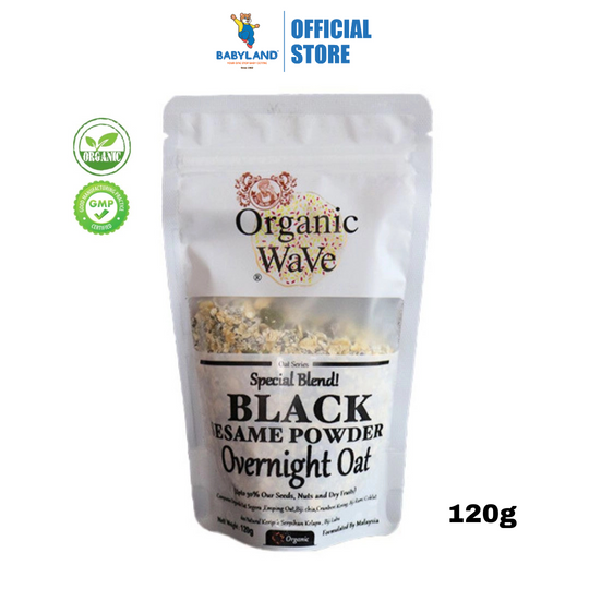 Mamami Organic Wave Overnight Oats - Black Sesame Powder 120g