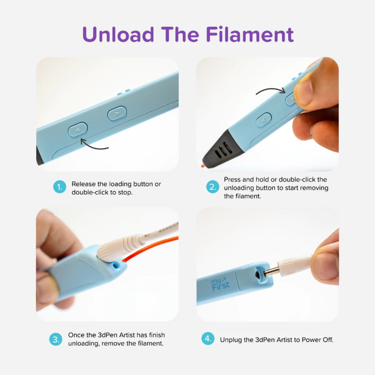 myFirst 3dPen Artist - Safe & Easy to Use STEM Learning 3D Pen for Kids