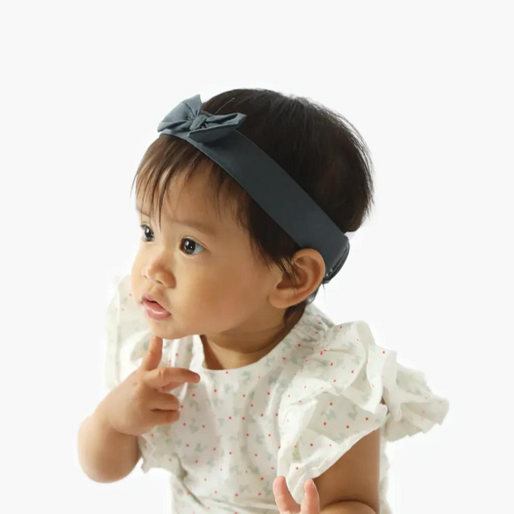 Hamako Tencel Baby Ruffle Bodysuit Water Goose (9-12M)