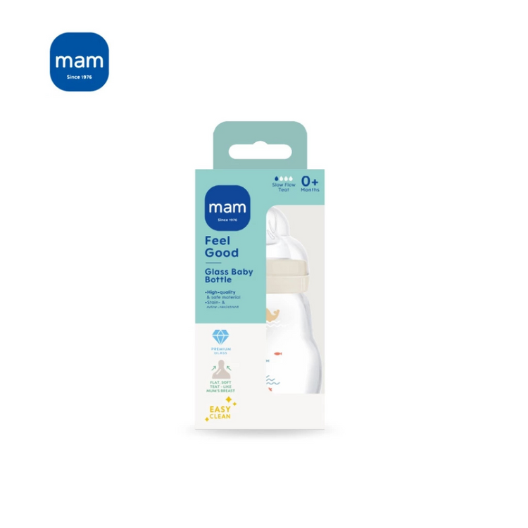 MAM Feel Good Glass Bottle 170ml Unisex