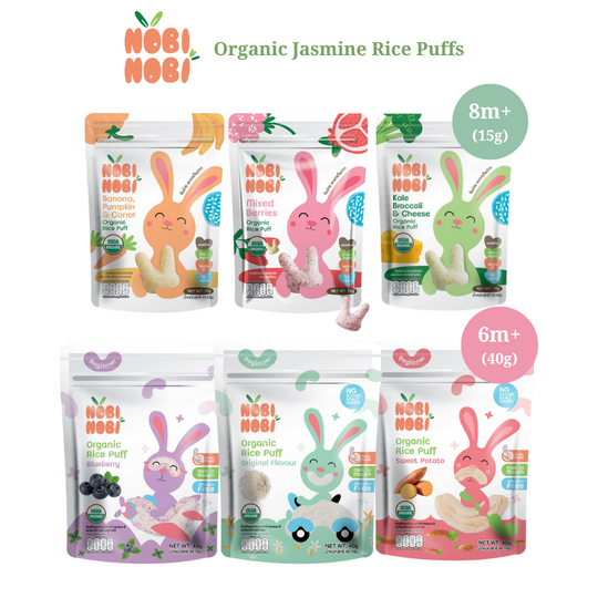 [HALAL] Nobi Nobi Organic Jasmine Rice Puffs (15G/40G)