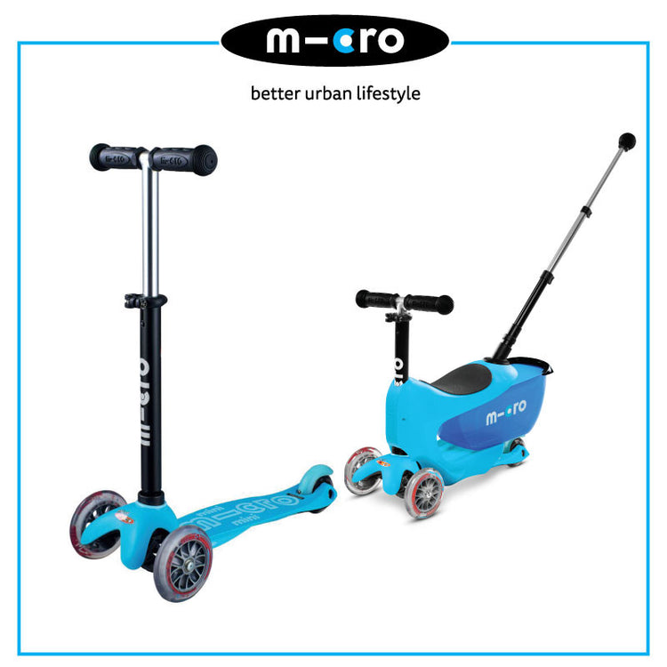 Micro Mini2Go Deluxe Plus - Blue (18m-6yrs)