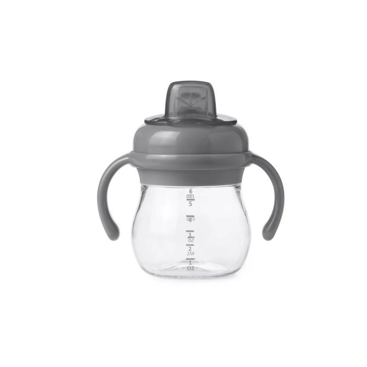 Oxo Tot Grow Soft Spout Cup W/Handles 6oz - Gray (4m+)