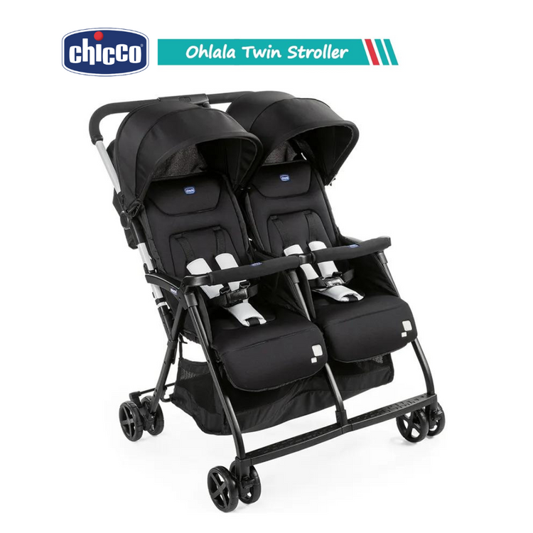 Chicco OHlalà Twin Stroller (Birth to 15kg)