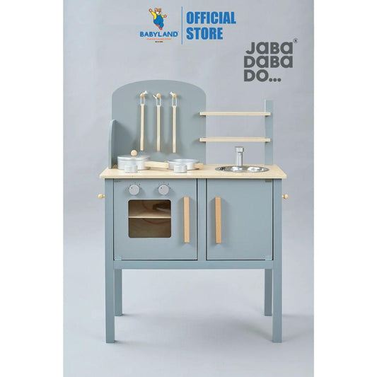 Jabadabado Kitchen With Pot & Pan Grey (3y+)