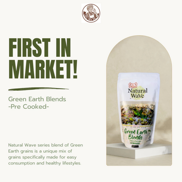 Mamami Natural Wave Green Earth Blends 400g | 4 Servings | Nutrient Dense | Pre-Cooked Meals