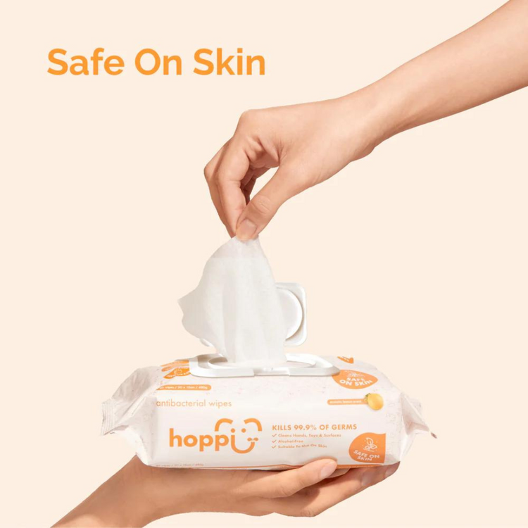 Hoppi Baby Antibacterial Wet Wipes (80s' x 3)