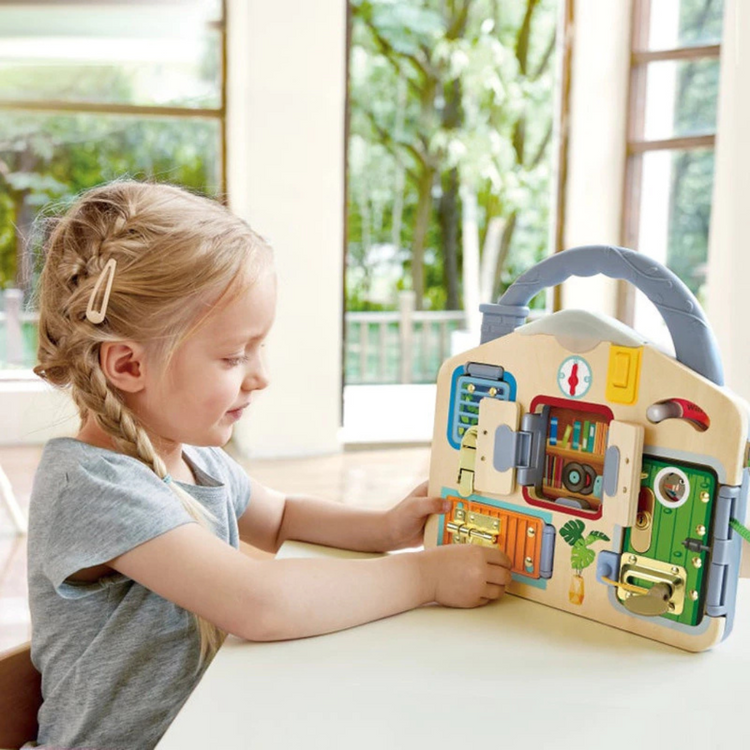 Hape 1111 Lock & Learn Playboard Suitable for Age 3+ Years