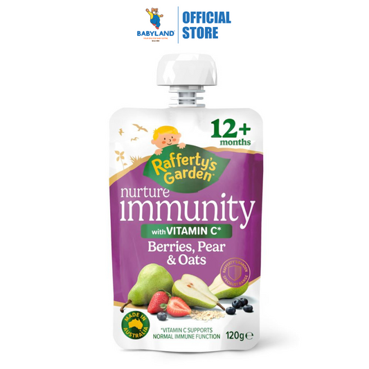 Rafferty's Garden Nurture Immunity Berries, Pear & Oats 120g (12+ months)