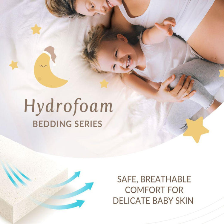 Mamaway Non-toxic Cot Mattress Topper With Cover (140x70cm) - White F