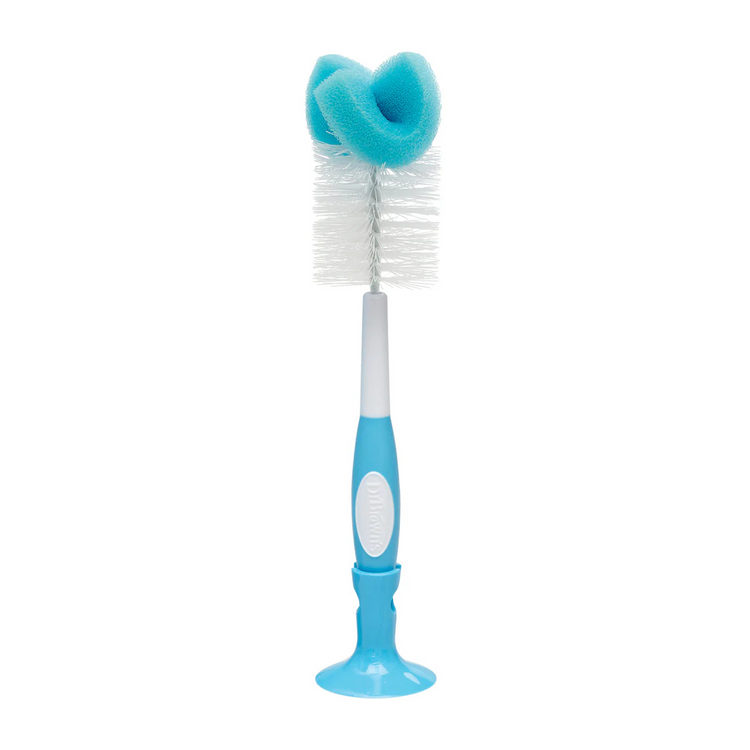 Dr Brown's Natural Flow Baby Bottle & Nipple Brush (Blue)