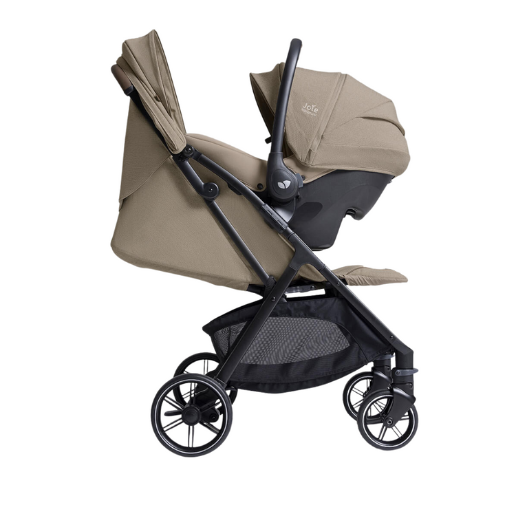 Joie Signature Parcel LX Compact Stroller - Sandstone | Lightweight 3in1