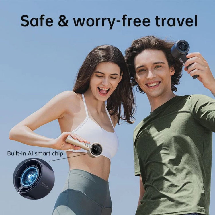 JisuLife Handheld Fan Pro1S (5000mAh) | 100 Speed | Turbo Strong Wind | Fast Charge | Alloy Body | Portable