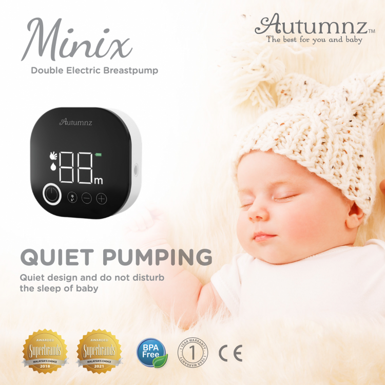 Autumnz Minix Double Electric Breast Pump - Black