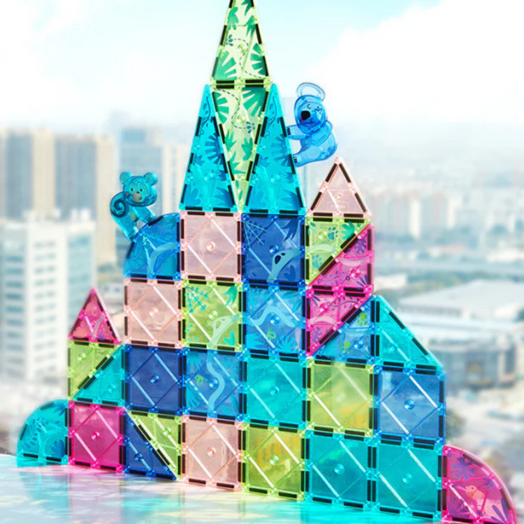 Mideer Colorful Magnetic Tiles - 40Pcs (3Y+)