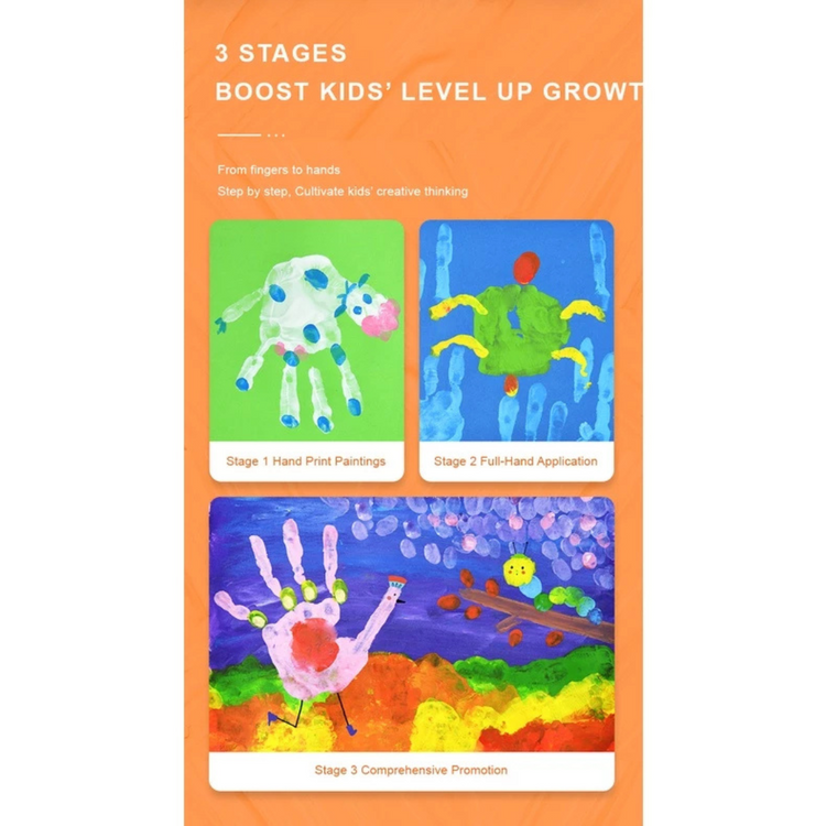 Mideer Non Toxic & Washable Finger Paint 12 Colour