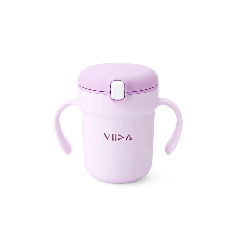 Viida Souffle Antibaterial Stainless Steel Straw Sippy Cup - Cosmic Mauve