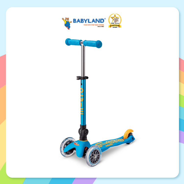 Micro Mini Deluxe Foldable Ocean Blue Scooter (2-5yrs)