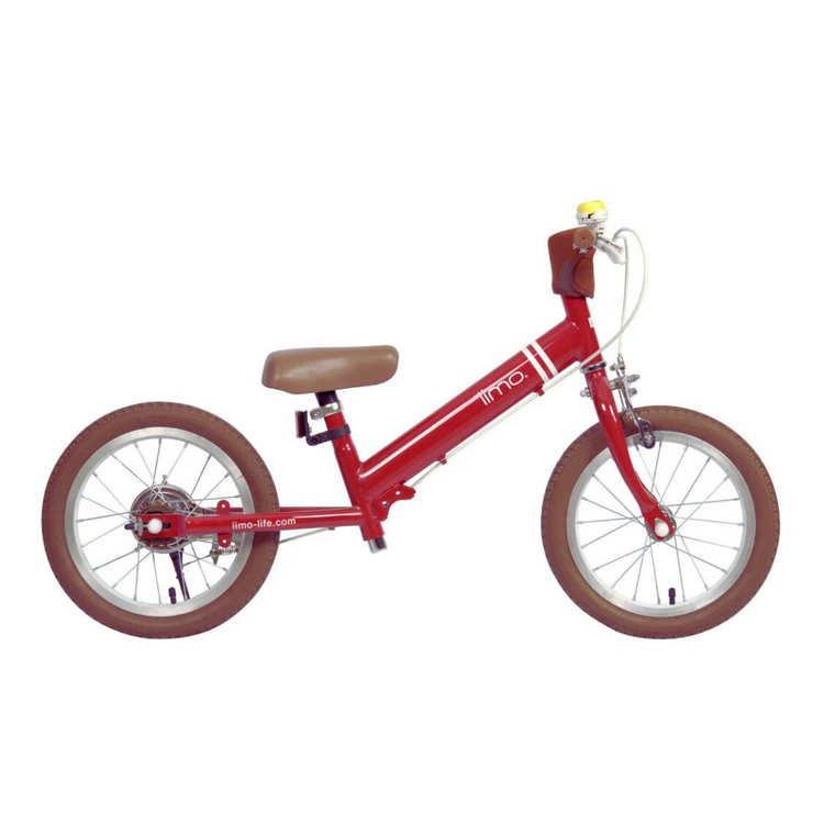 Iimo 2-in-1 Balance Bike 14" (Balance Bike to Pedal Bike) (Red)