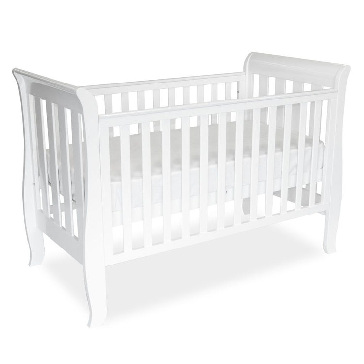 [Pre-Order] Babyhood Classic Sleigh 4-in-1 Cot - White