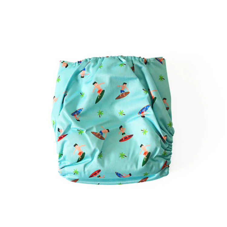 Cheekaaboo Reusable Swim Diaper - Surfer (Free Size) for 6 - 36 Months