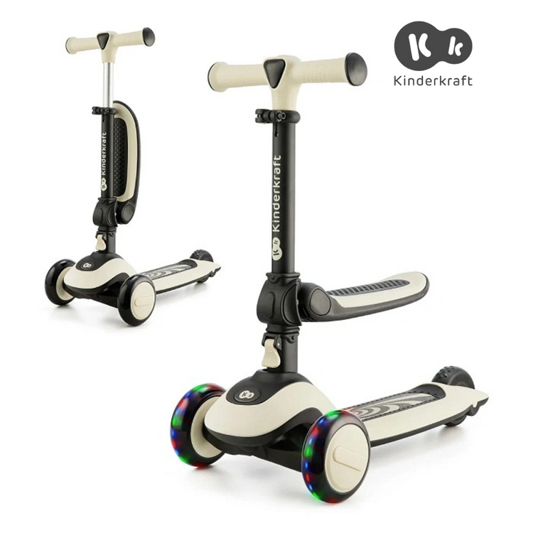 Kinderkraft 2 in 1 Balance Bike and 3 Wheels Scooter Halley (3years up to 50kg)