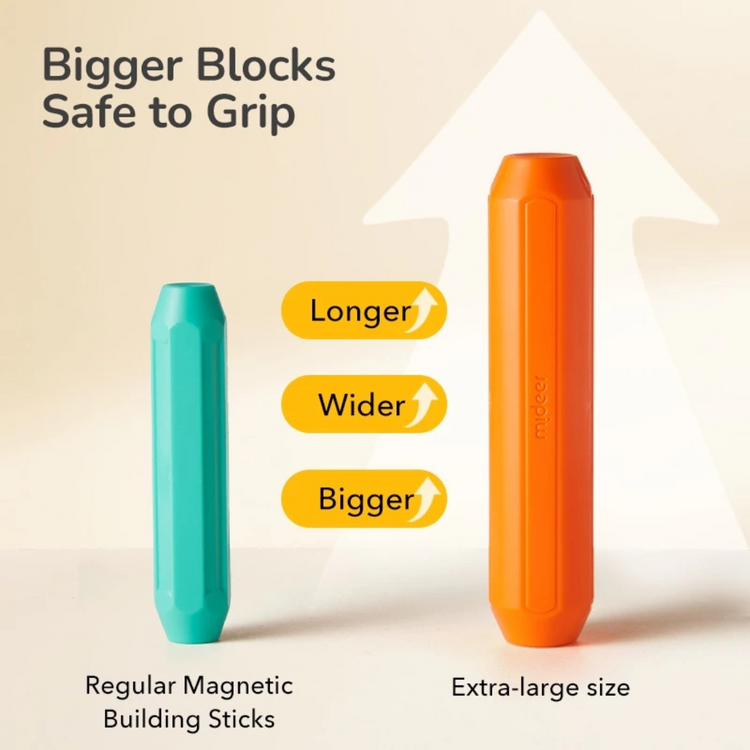 Mideer Growth Plus Magnetic Building Sticks 32pcs
