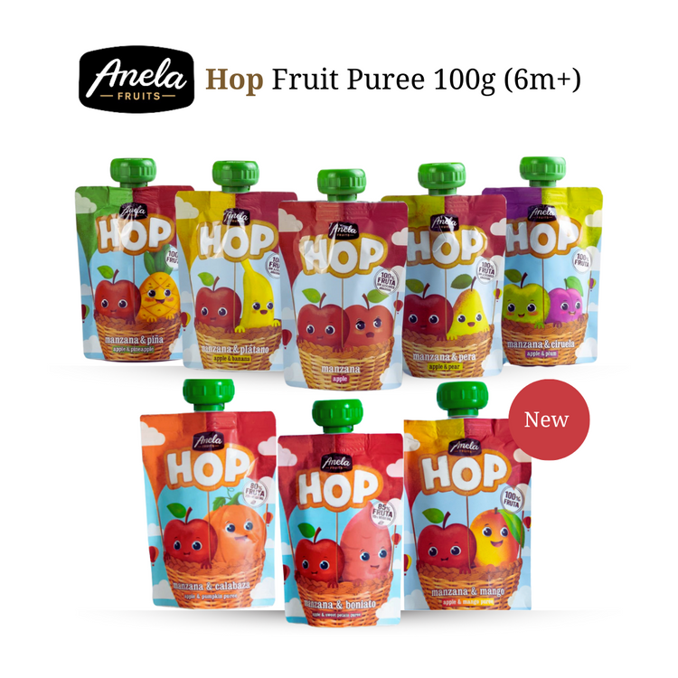 Anela Hop Fruit Puree 100g (6m+) [Halal] /Made in Spain