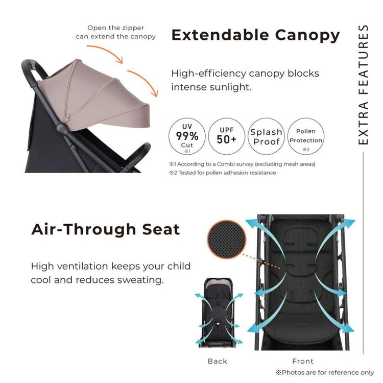 Combi Auto N Neo Baby Stroller | Applicable Age : 0 to 48 Months (22kg) | Cabin Size | Auto Fold