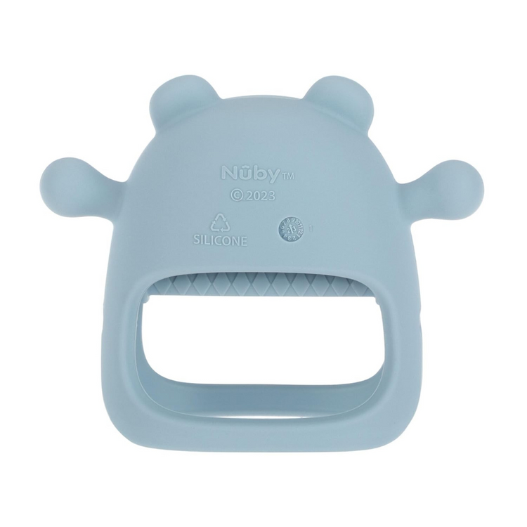 Nuby Silicone Wrist Grip Teething Mitten Bear ( 3+ months )