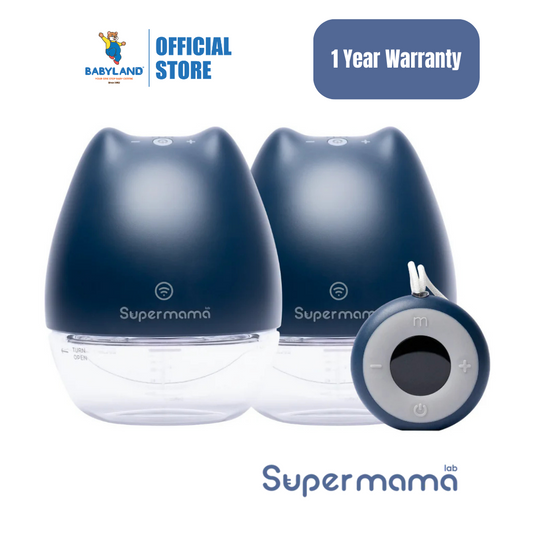 SuperMama Air Plus Wearable Double Breast Pump with Remote