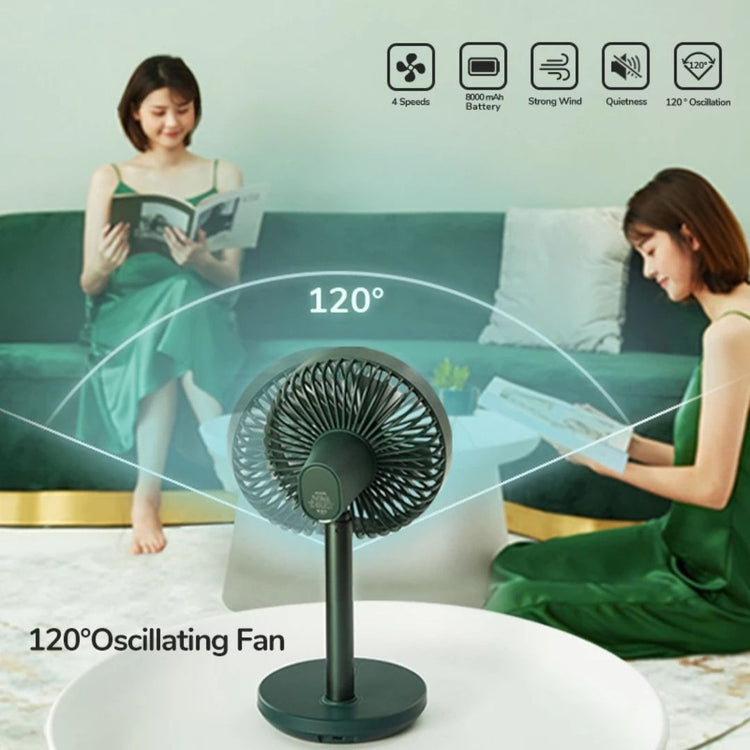 JisuLife Portable Oscillating Extendable Desk Fan FA13P (8000mAh) | Upgraded Version