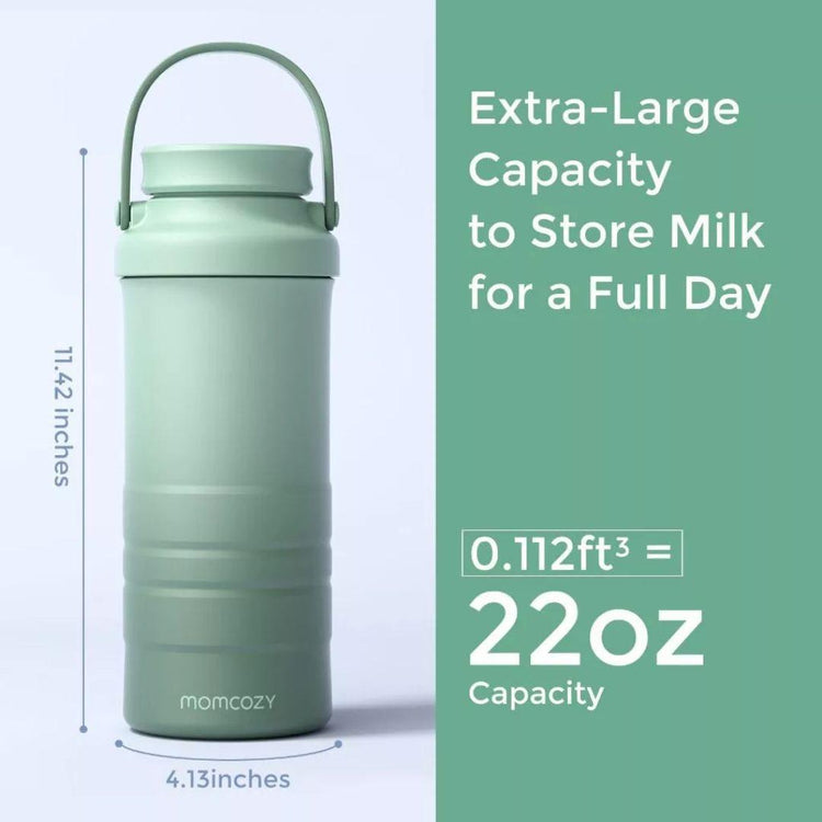 Momcozy Portable Breast Milk Cooler for Outdoor - 22oz (Life Saver with 360° Total Cooling for 24 Hours Larger Capacity)