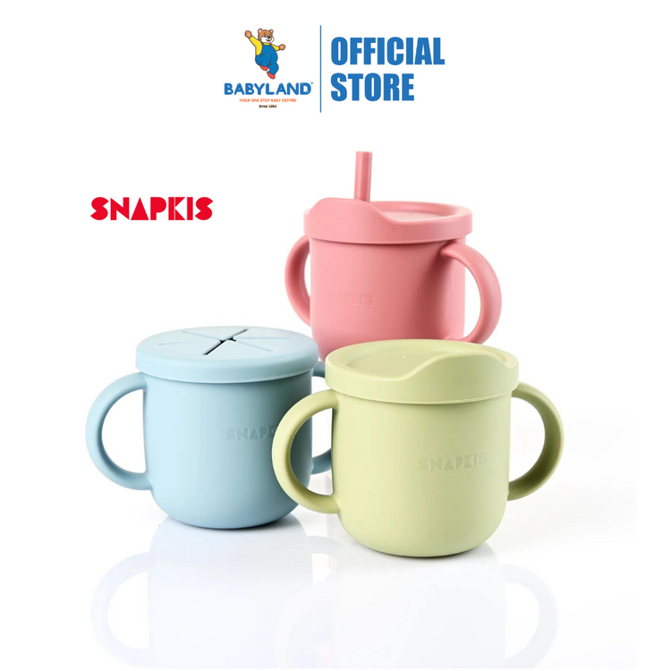 Snapkis 3-In-1 Silicone Transition Cup (6m+)