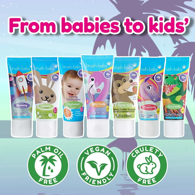 Brush-Baby Tutti Frutti Flamingo Kids Toothpaste (3yrs+)