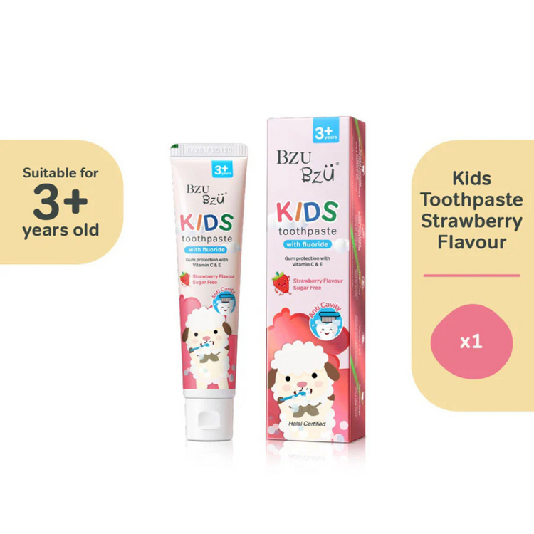 BZU BZU Kids Toothpaste Strawberry Flavour (50g)