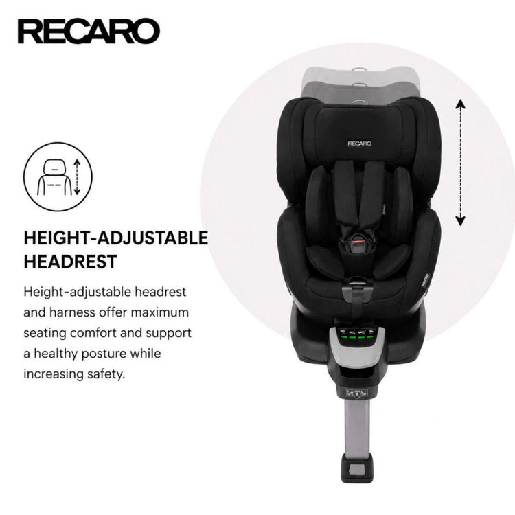 Recaro Salia Newborn 360 Rotation Isofix Car Seat - Prime Mat Black (0-18kg | Newborn -105cm | ECE R129)