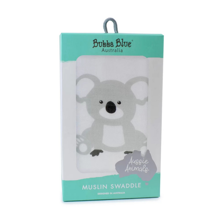 Bubba Blue Aussie Animals ‘Koala’ Muslin Wrap (120x120cm)