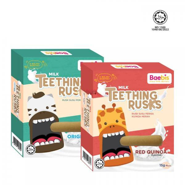 Baebis Teething Rusk Red Quinoa -  90g (6m+)