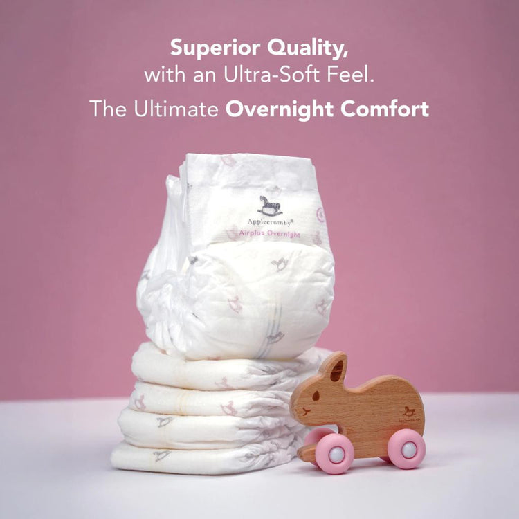[NEW FORMULATION] Applecrumby AirPlus Overnight Pull Up Diapers - L46 / XL42 / XXL36
