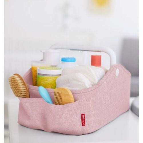 Skip Hop Nursery Style Light Up Diaper Caddy- Pink