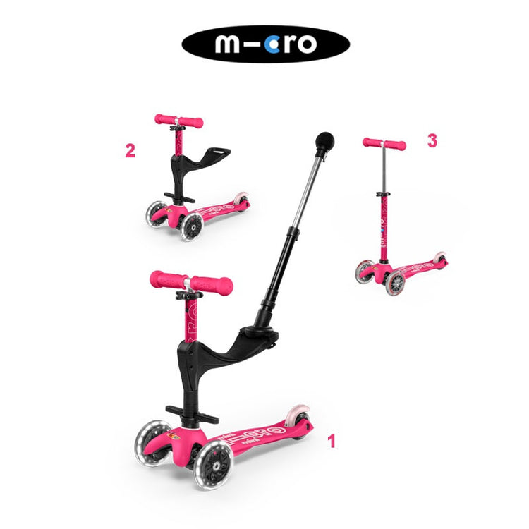 Micro Mini 3 In 1 Deluxe Plus - Pink