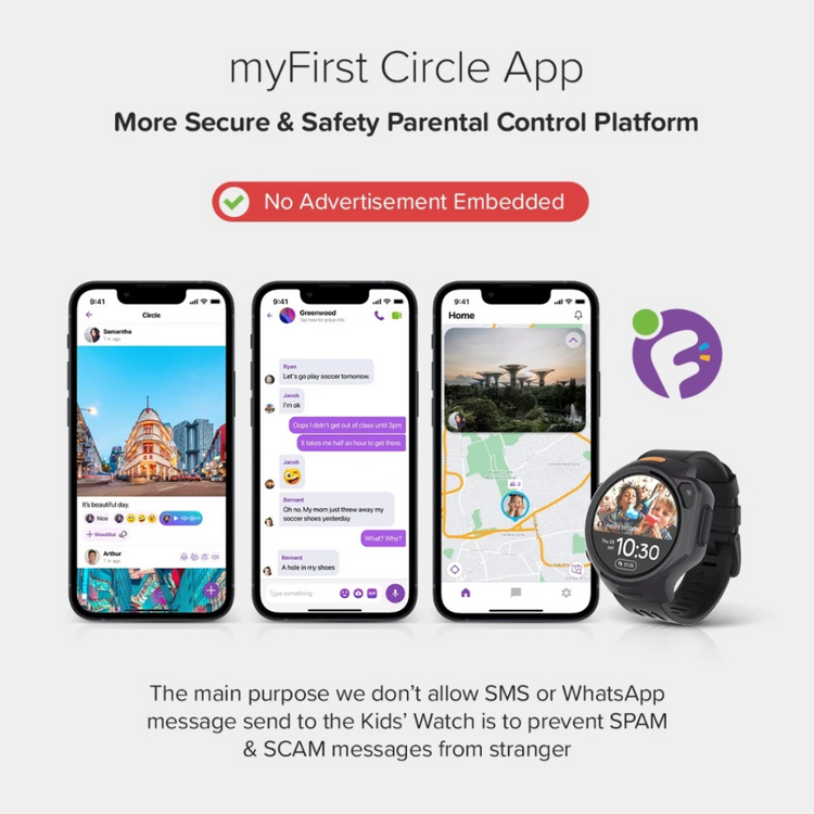 NEW SMARTWATCH myFirst Fone R2 4G Watch Phone for Kids with Voice Video Call GPS Tracking Messaging Gift Idea for Kids