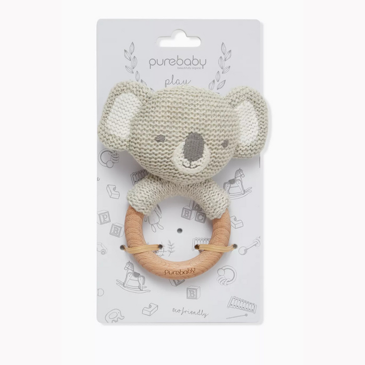 Purebaby - Organic Koala Rattle